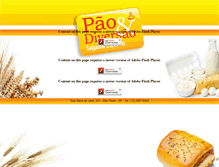 Tablet Screenshot of paoediversao.com.br